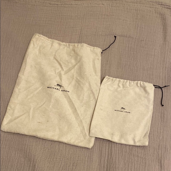 Michael Aram Accessories - Michael Aram Cream Drawstring Bags Set
